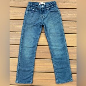 Levi 514 denim blue jeans -big boys size 12 regular-Waist 26” length 26”